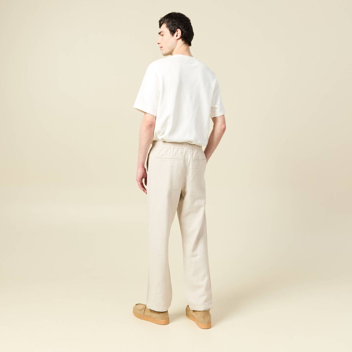 Pantalon chino beige homme