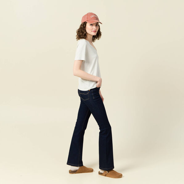 T-shirt manches courtes bleu clair femme