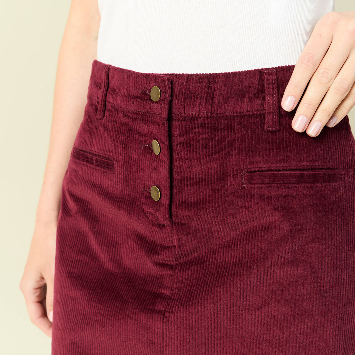 Jupe bordeaux femme
