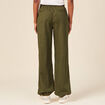 Pantalon battle bas élastiqué vert kaki femme