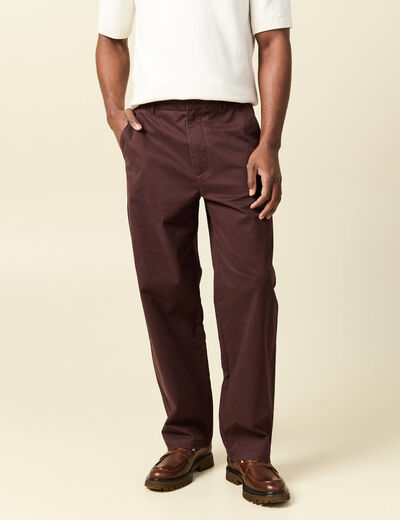 Pantalon marron fonc&eacute; homme
