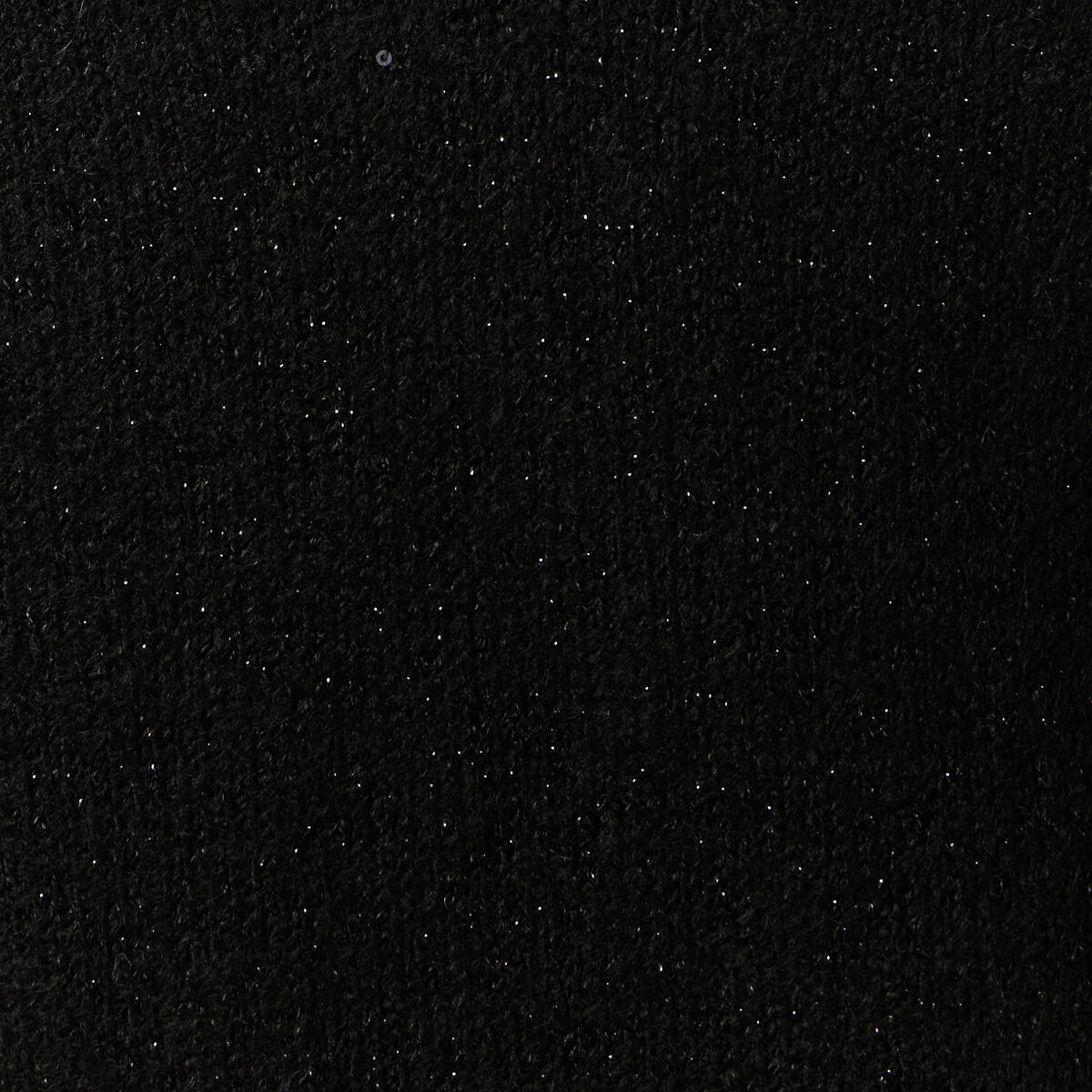 Robe pull droite sequins noir femme