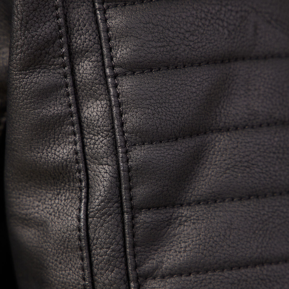 Veste droite avec capuche noir homme