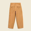 Pantalon barrel cargo taille standard jaune moutarde femme