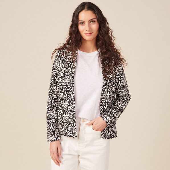 veste esprit blazer droite noir femme Veste esprit blazer droite noir femme