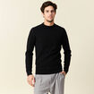 Pull manches longues noir homme