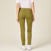 Pantalon slim 7/8ème vert kaki femme