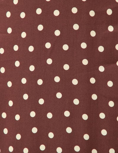 Jupe fluide marron femme