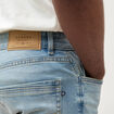 Jeans slim 5 poches longueur 32 denim used homme