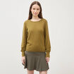 Pull manches longues vert kaki femme