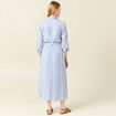 Robe chemise éco-responsable ecru femme