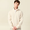 Sweat manches longues en coton sable homme