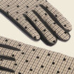 Gants en cuir avec doublure noir femme