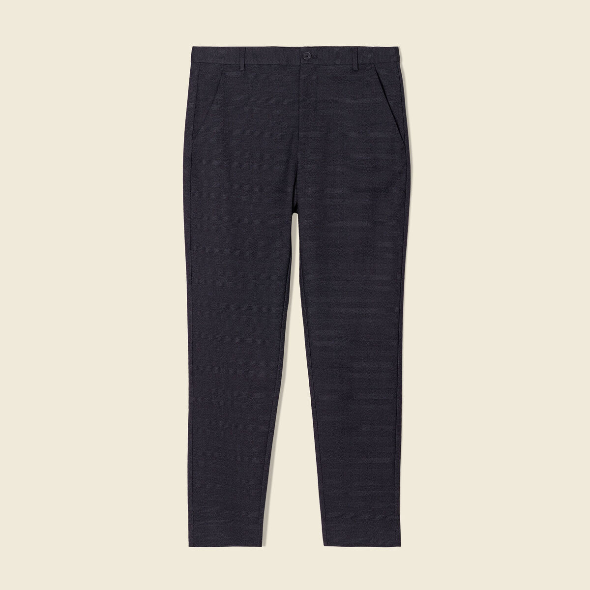 Pantalon chino tapered noir homme