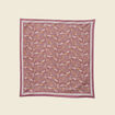 Foulard en coton satin&eacute; bordeaux femme
