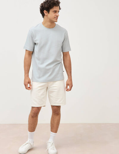 T-shirt manches courtes gris clair homme