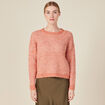 Pull manches longues rouge clair femme