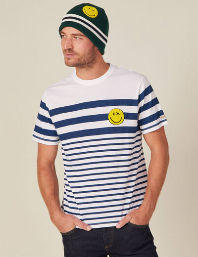 T-shirt SmileyWorld ecru homme