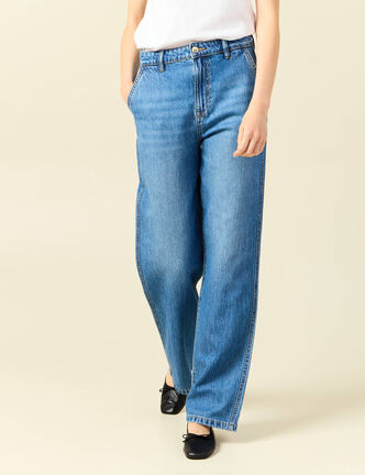 Jeans boyfriend 7/8ème denim stone femme