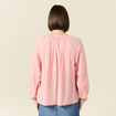 Blouse manches longues rose femme