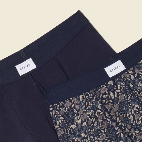 lot 2 boxers bleu marine homme Lot 2 boxers bleu marine homme