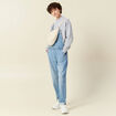 Salopette en jean denim stone femme