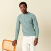 T-shirt manches longues bleu gris homme