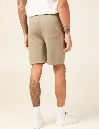 Short éco-responsable vert kaki homme