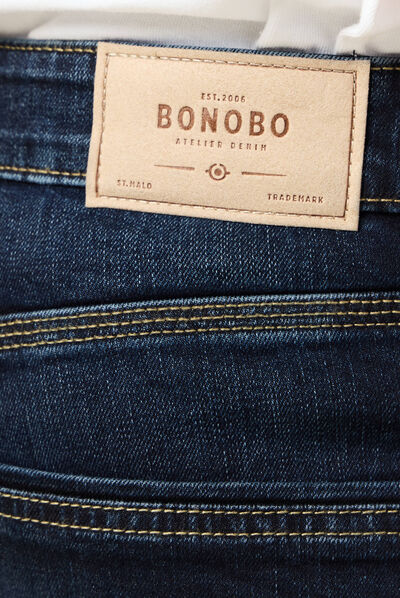 Jeans éco-responsable straight denim brut homme