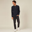 T-shirt manches longues bleu marine homme