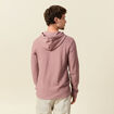 T-shirt &agrave; capuche vieux rose homme