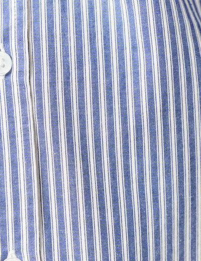 Chemise manches longues bleu marine homme