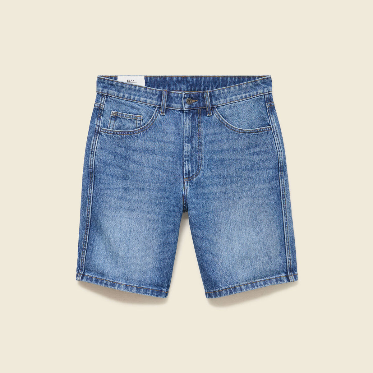 Bermuda en jean coton denim stone homme