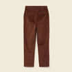Pantalon large 7/8&egrave;me taille haute marron fonc&eacute; femme