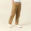 Cargo coupe battle en coton vert kaki homme