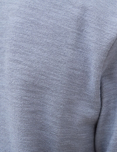 Polo manches courtes bleu gris homme