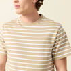 T-shirt en coton manches courtes beige homme