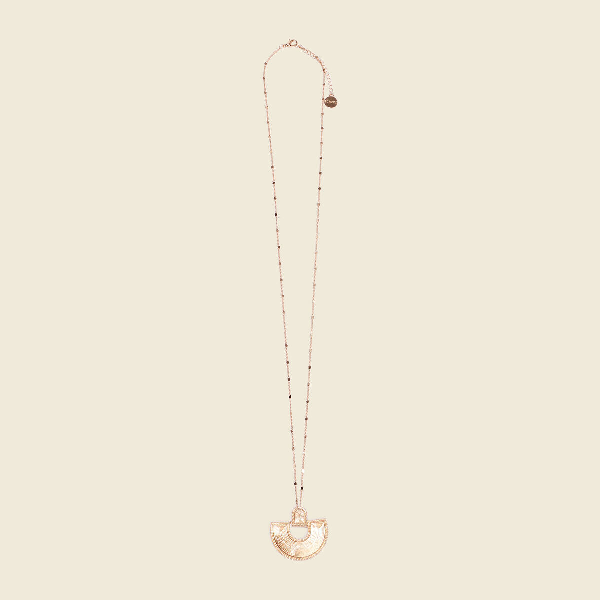 Collier avec pendentif couleur or femme