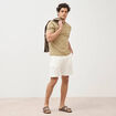 T-shirt manches courtes beige fonce homme