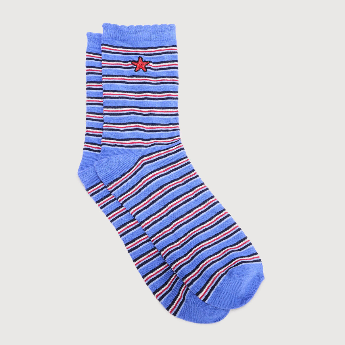 Chaussettes bleu electrique femme
