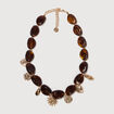 Collier camel femme