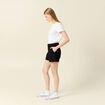 Short droit noir femme