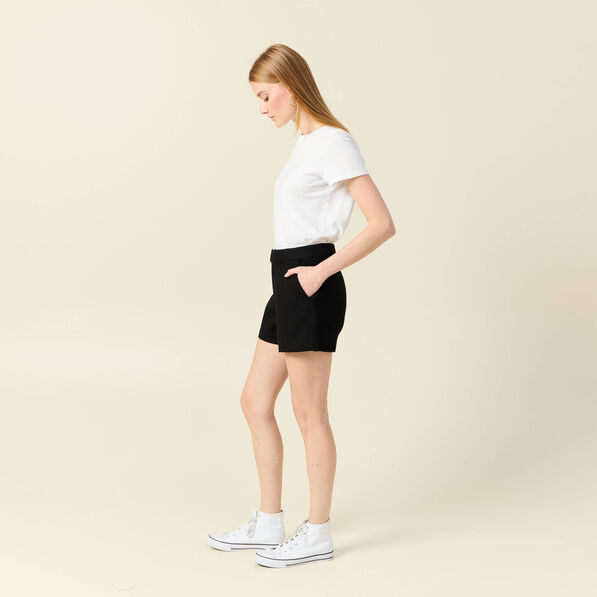 short droit noir femme Short droit noir femme