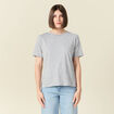 T-shirt manches courtes gris femme
