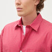Chemise boyfriend en coton rouge homme