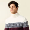 Pull manches longues prune homme
