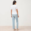 Polo manches courtes blanc femme
