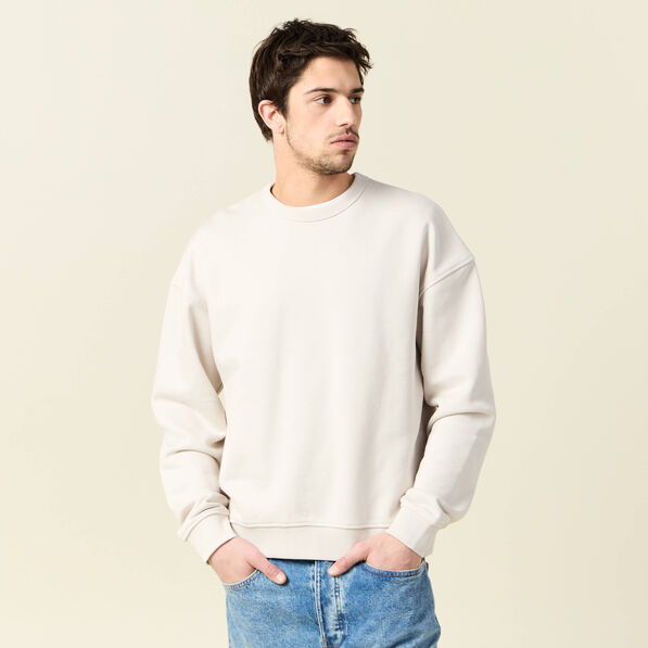 Sweat manches longues gris homme