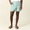 Short de bain vert homme