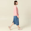 Blouse manches longues rose femme
